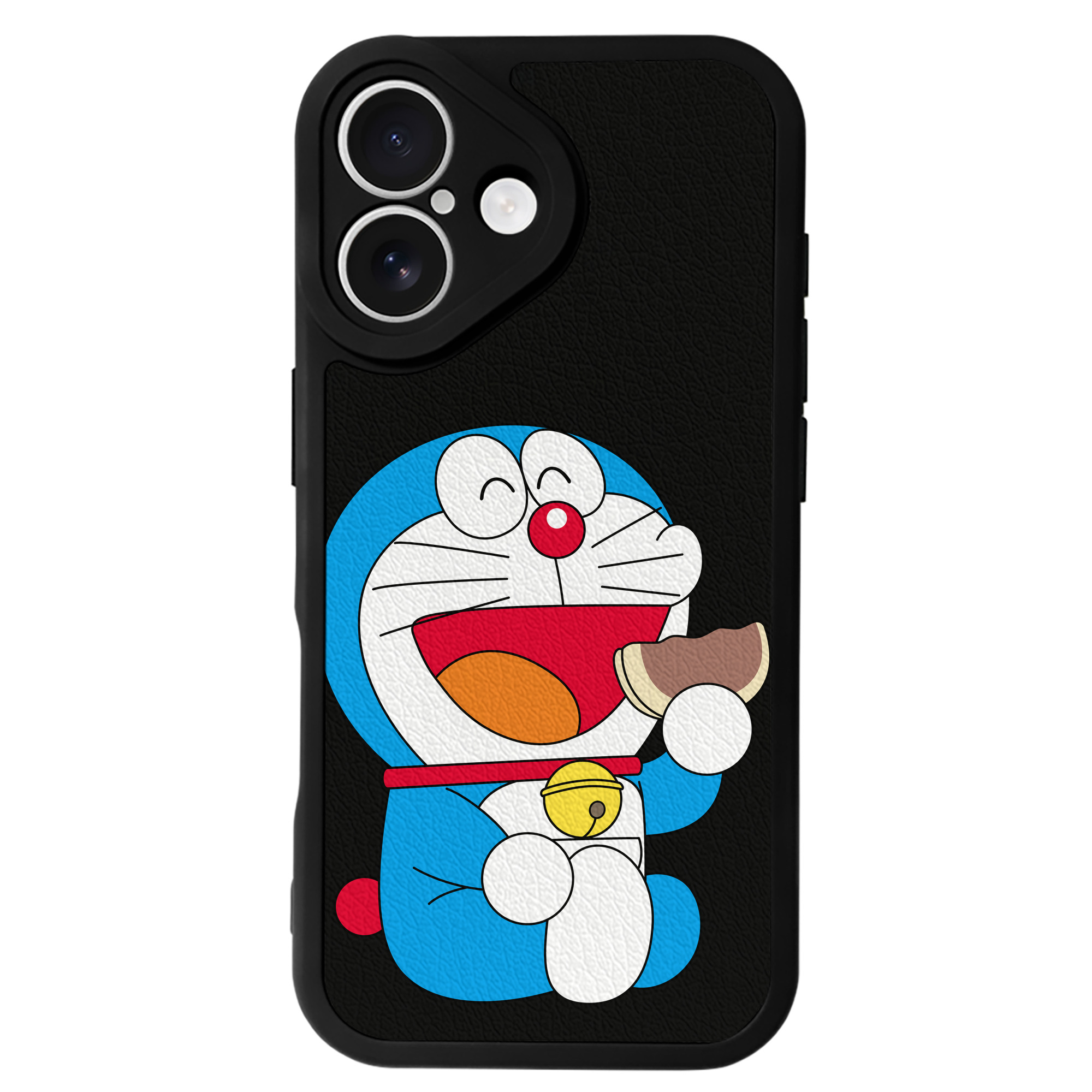 （画像用） ドラえもん Doraemon 【iPhone 16シリーズ対応】シリコンスマホケース（レザー調） 材質：シリコン